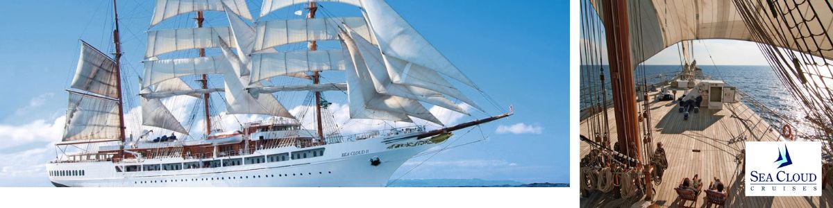 Cruise met Sea Cloud's Sea Cloud II. Bekijk hier het complete cruise aanbod en boek uw cruise bij Cruise2Travel