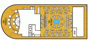 Cruise met Seabourn's Seabourn Encore. Bekijk hier het dekkenplan en bekijk het complete cruise aanbod op Cruise2Travel