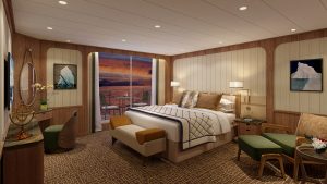 Cruise met Seabourn's Seabourn Pursuit. Bekijk hier de verschillende categorieën hutten en het complete cruise aanbod op Cruise2Travel