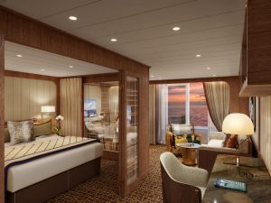 Cruise met Seabourn's Seabourn Pursuit. Bekijk hier de verschillende categorieën hutten en het complete cruise aanbod op Cruise2Travel