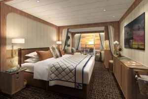 Cruise met Seabourn's Seabourn Venture. Bekijk hier de verschillende categorieën hutten en het complete cruise aanbod op Cruise2Travel