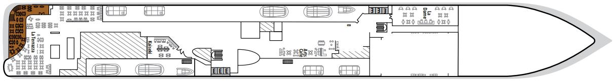 Cruise met Silversea Cruises' Silver Nova. Bekijk hier het hele dekkenplan en boek uw volgende cruise bij Cruise2Travel.