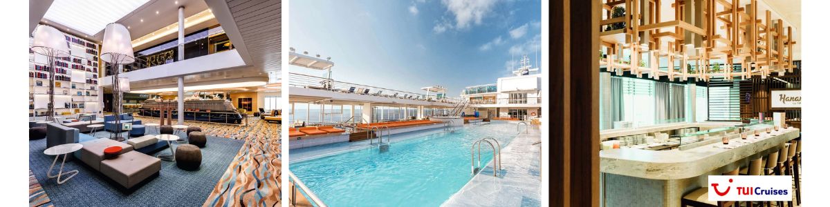 Cruise met TUI Cruises' Mein Schiff 4. Bekijk het complete cruise aanbod op Cruise2Travel. Boek nu!