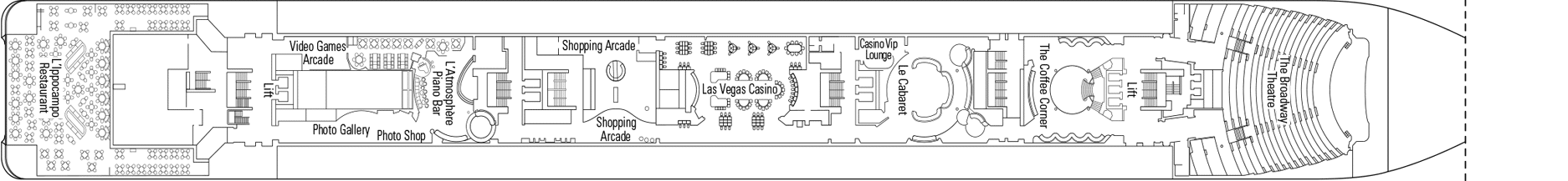 Cruise met MSC Cruises' MSC Lirica. Bekijk het complete cruise aanbod op Cruise2Travel. Boek nu!