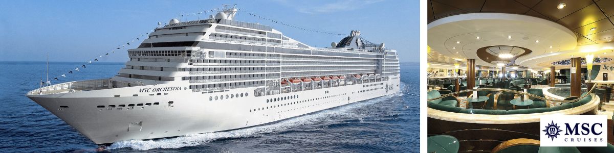 Cruise met MSC Cruises' MSC Orchestra. Bekijk het complete cruise aanbod op Cruise2Travel. Boek nu!