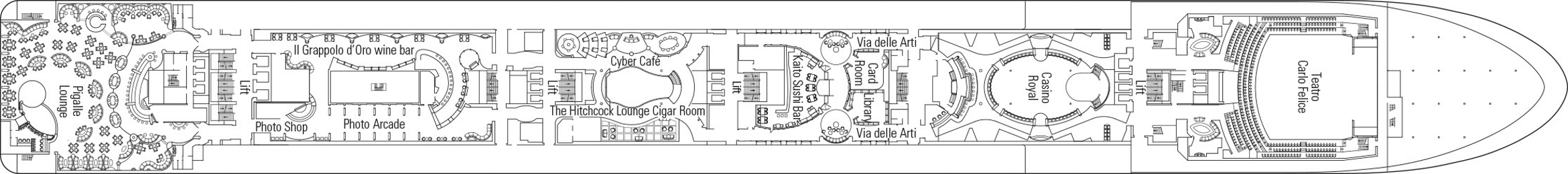 Cruise met MSC Cruises' MSC Poesia. Bekijk het complete cruise aanbod op Cruise2Travel. Boek nu!