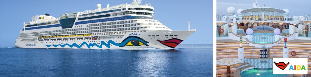 Cruise met AIDA Cruises' AIDAdiva. Bekijk het complete cruise aanbod op Cruise2Travel. Boek nu!