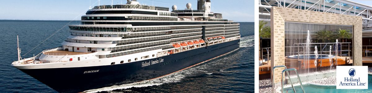 Cruise met Holland America lines Eurodam. Bekijk het complete cruise aanbod op Cruise2Travel. Boek nu!