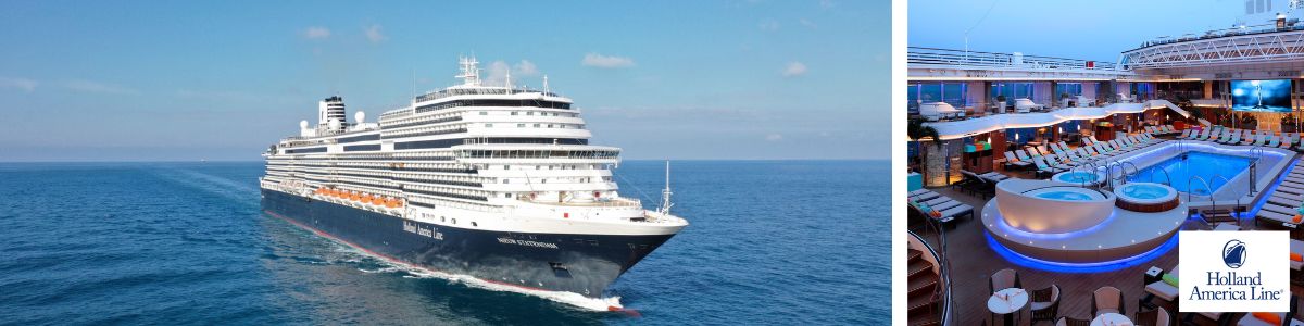 Cruise met Holland America lines Nieuw Statendam. Bekijk het complete cruise aanbod op Cruise2Travel. Boek nu!