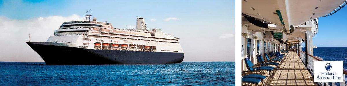 Cruise met Holland America lines Volendam. Bekijk het complete cruise aanbod op Cruise2Travel. Boek nu!