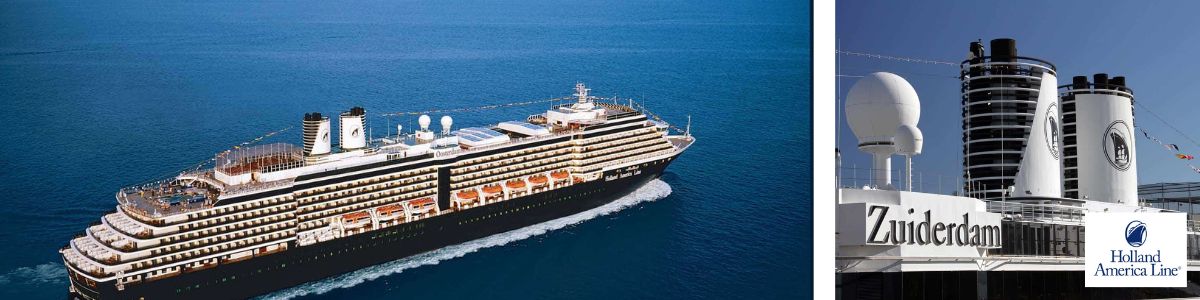 Cruise met Holland America lines Zuiderdam. Bekijk het complete cruise aanbod op Cruise2Travel. Boek nu!